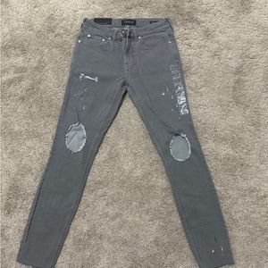 NWT Pacsun 30x30 skinnest jeans gray ripped new with tags